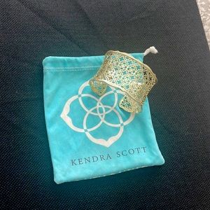 Kendra Scott Gold cuff bracelet in Gold Filigree Mix-$80 Retail